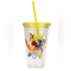 Loungefly Disney Darkwing Duck 16 Oz Tumbler Cup Clear Yellow